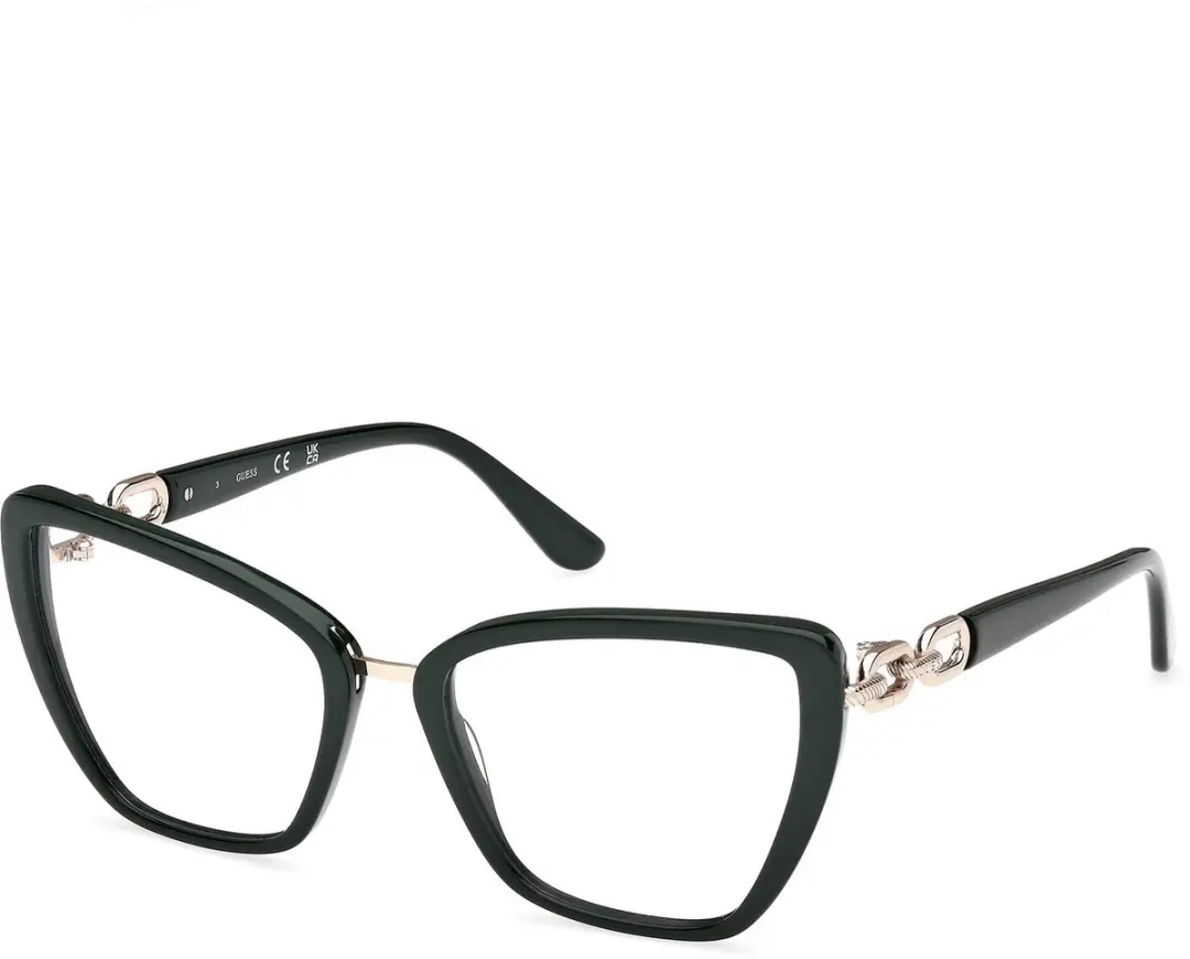 Guess GU50180 Shiny dark green 55/18/140 WOMAN Brilmonturen