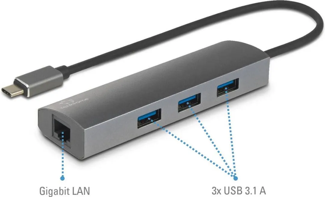 Renkforce RF-3374952 Netwerkadapter USB-C 3.2 Gen 1