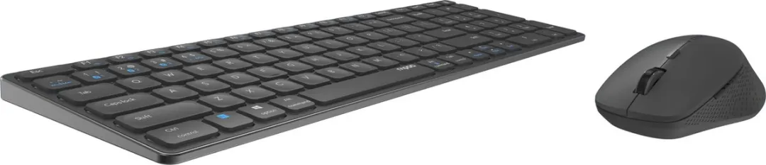 Rapoo Blade 9600M Toetsenbord en Muis-set - Draadloos - Compact - QWERTY - Ultradun design - Multi-mode - Bluetooth 3.0/4.0, 2,4 GHz - Donker Grijs