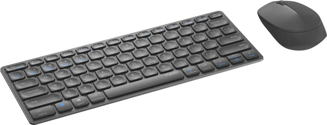 Rapoo Blade 9600M Toetsenbord & Muis-set - Donker Grijs - afbeelding 6 van 6