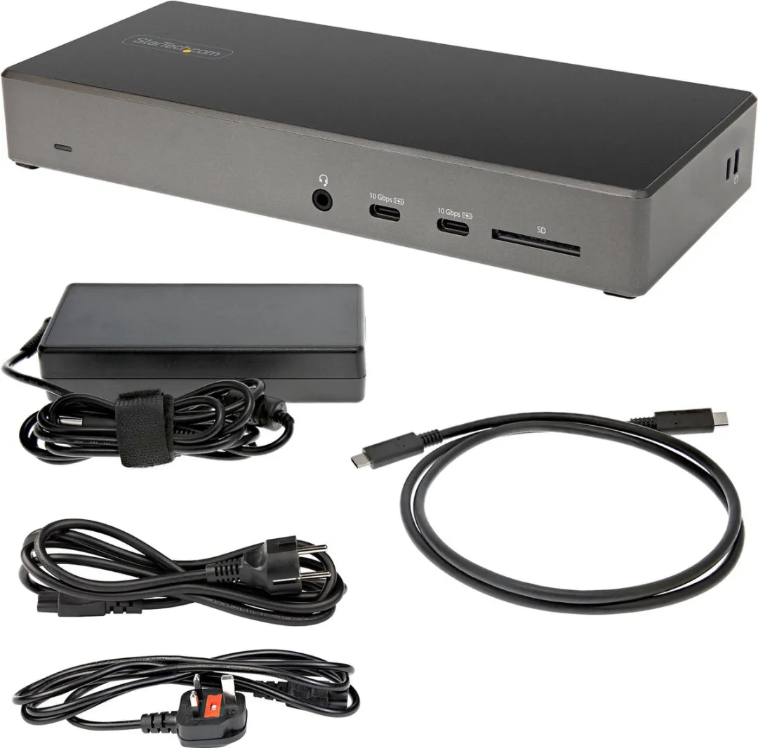 Startech DK31C2DHSPDUE USB Hub - Zwart/Grijs