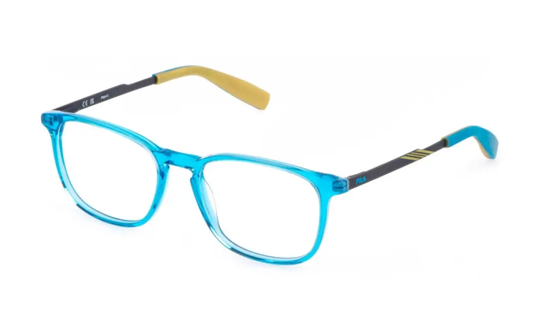 Fila VFID45L Azzurro trasparente lucido 50/17/135 JUNIOR Brilmonturen