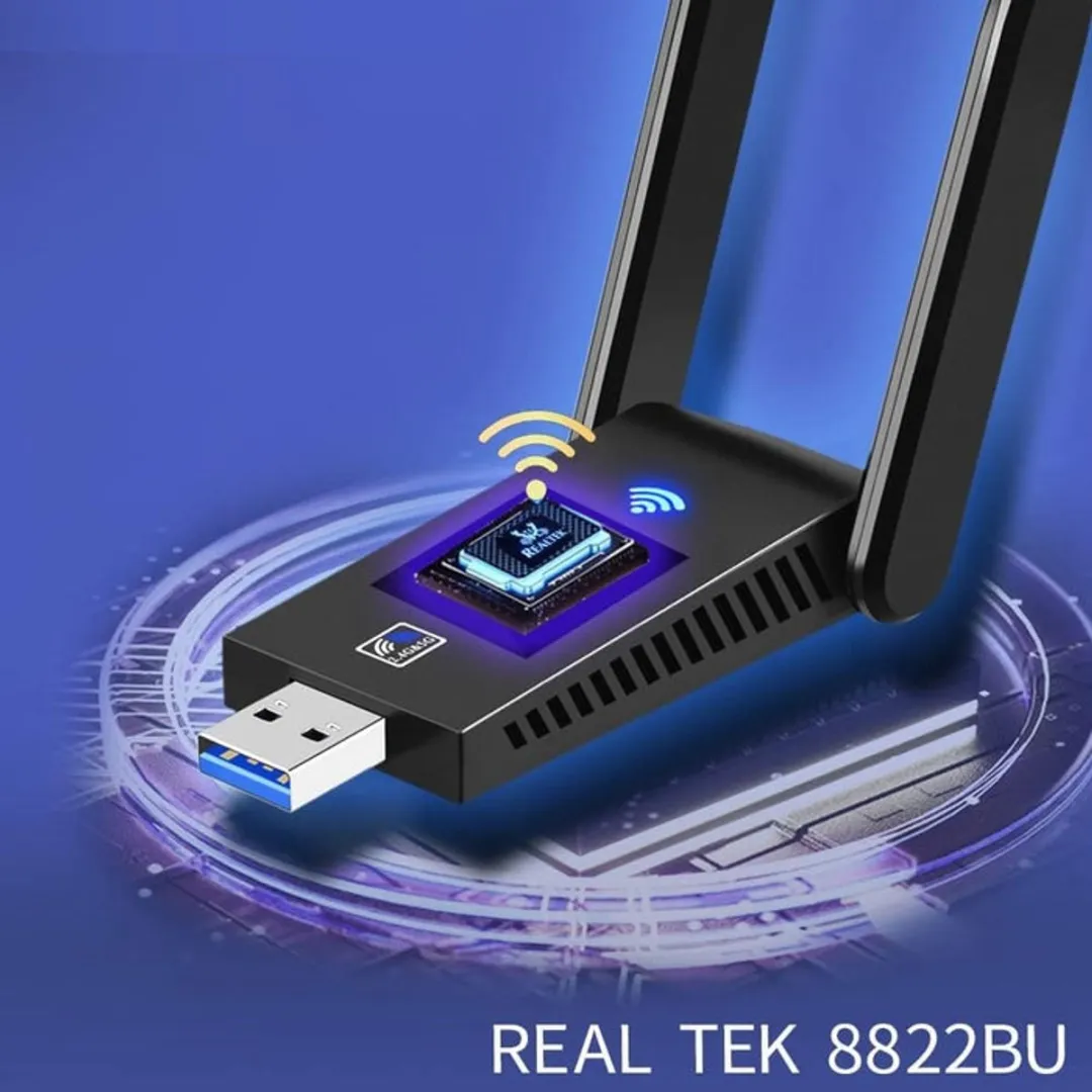 NÖRDIC BTWF-102 USB Adapter Bluetooth 5.0 WiFi 6 - Zwart