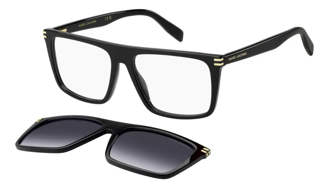 Marc Jacobs MARC 952/C BLACK / GREY CLIP ON 57/16/145 Herrenbrillen Brilmonturen