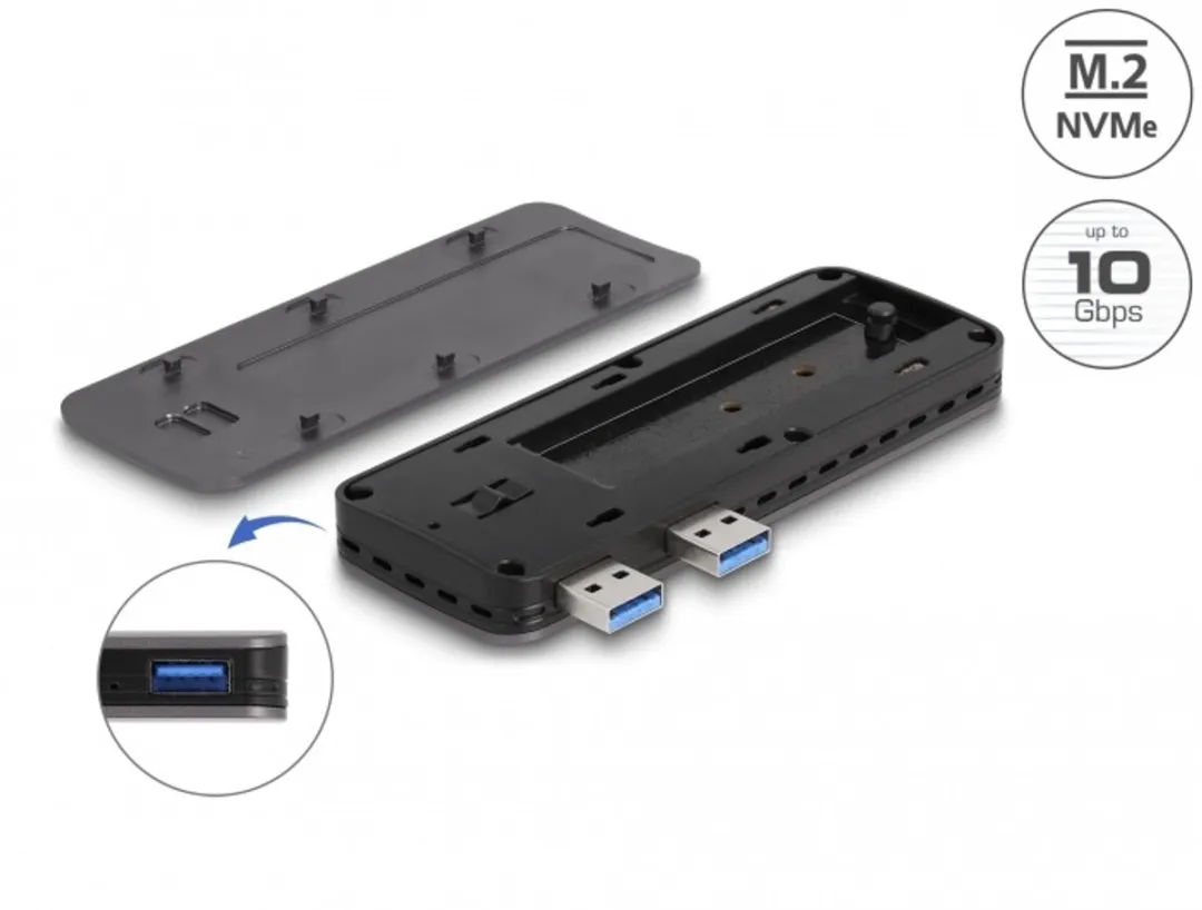 Delock 42013 USB 3.2 Gen 2 Behuizing M.2 NVMe