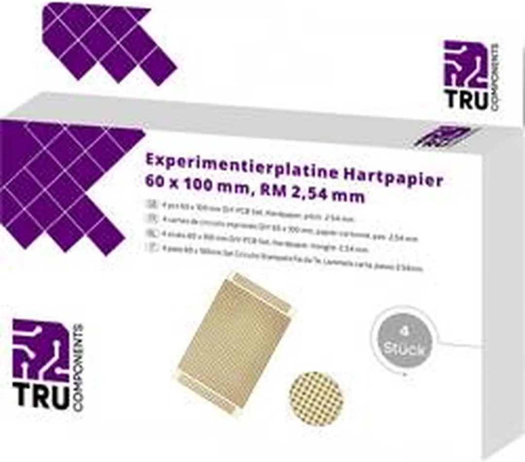 Tru Components T1906SA039 Printplaat Hardpapier 100x60mm