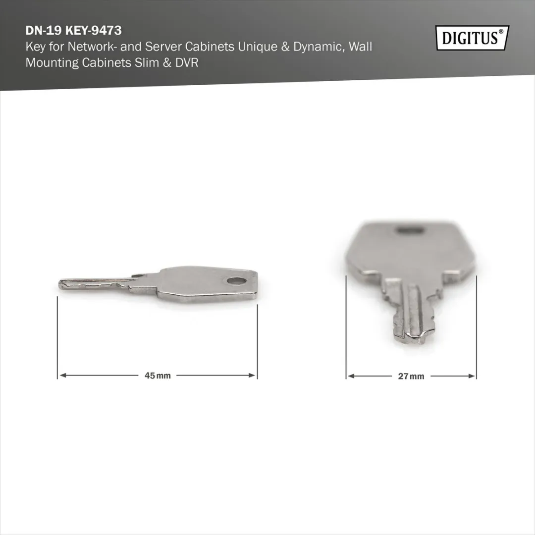 Digitus DN-19 KEY-9473 Behuizingaccessoire 19 inch - Staal