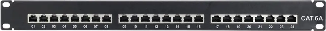 Renkforce RF-3353158 Netwerkpatchpaneel 24 Poorten CAT6A - 19" - 1 HE