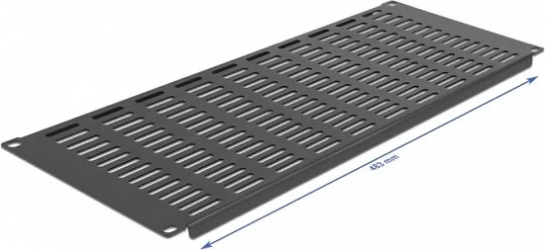 Delock 66682 Ventilatiepaneel 19" 4U - Zwart - afbeelding 3 van 4
