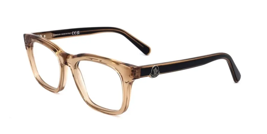 Moncler ML5182 Shiny light brown 51/19/145 MAN Brilmonturen