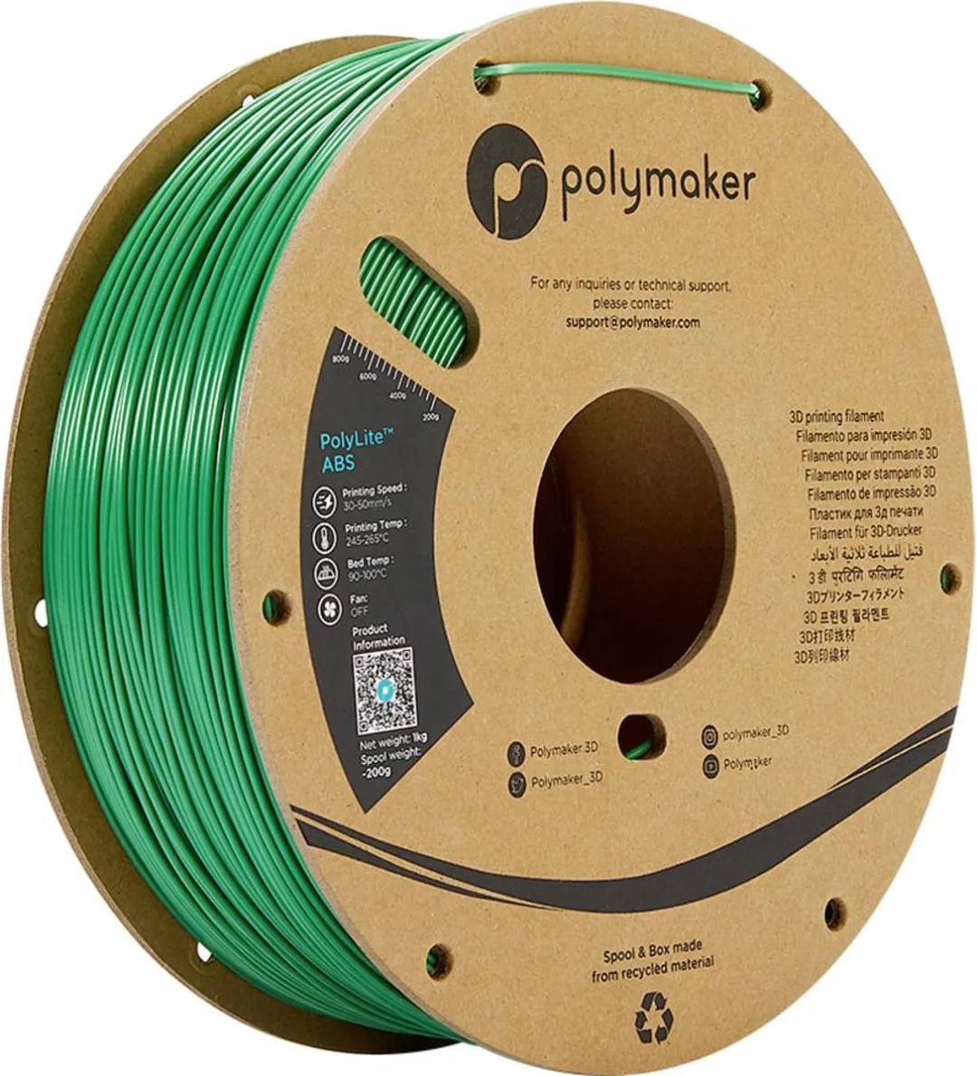 Polymaker PolyLite ABS Filament 1.75mm