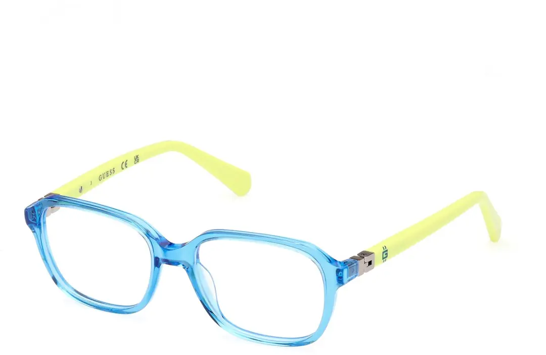 Guess GU50143 Shiny blue 47/15/130 Jongen Brilmonturen