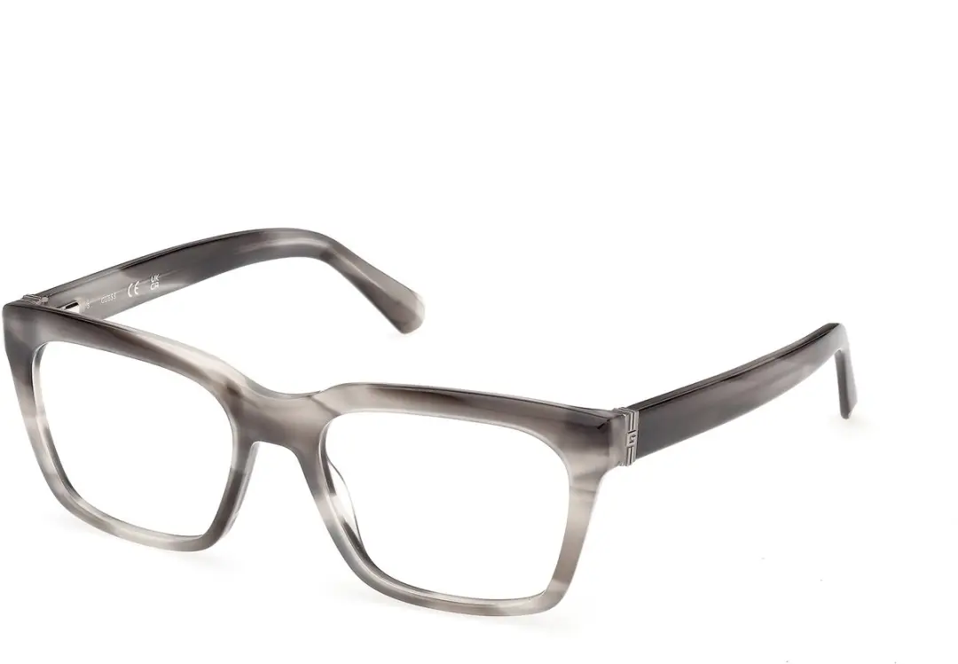 Guess GU50365 Grey/horn 53/18/145 MAN Brilmonturen