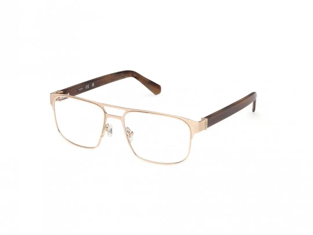Guess GU50367 Shiny pale gold 55/17/145 MAN Brilmonturen