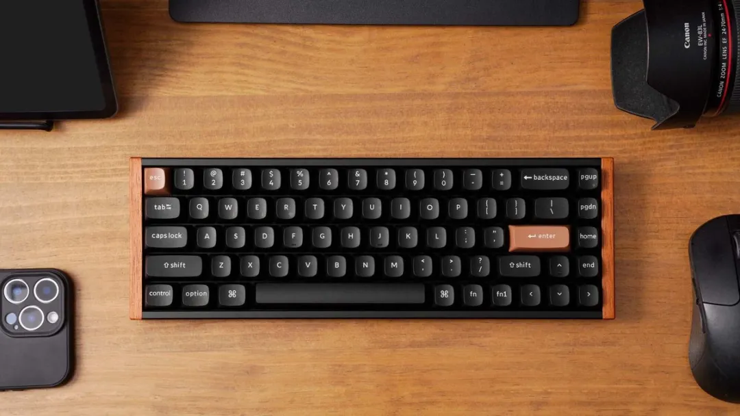 Keychron K6 HE K6H-F1 Toetsenbord - Nebula Magnetic Switch - Bruin/Zwart