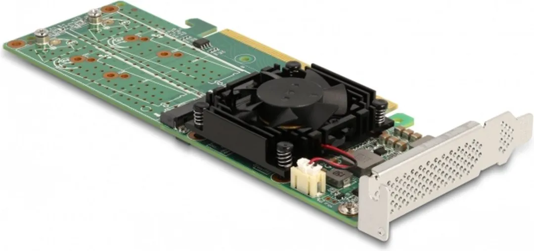 Delock PCIe x16 naar 4x M.2 NVMe - Groen - afbeelding 6 van 6