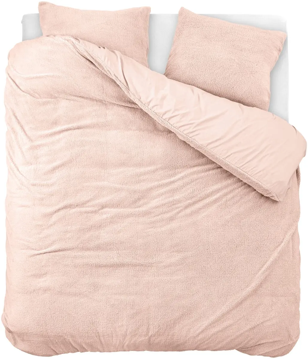 EMSA dekbedovertrek EMSA Teddy Roze 240 x 200/220 cm