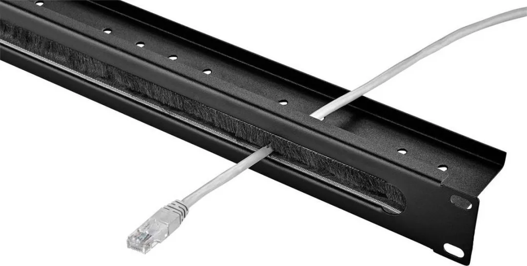 Renkforce RF-3429146 Patchkastafdekking 19" 1 HE - Zwart