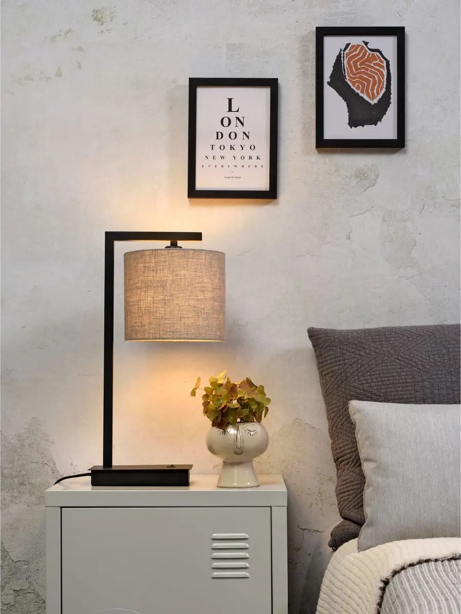it's about RoMi Boston Tafellamp E14 - 40W - Zwart - afbeelding 4 van 6