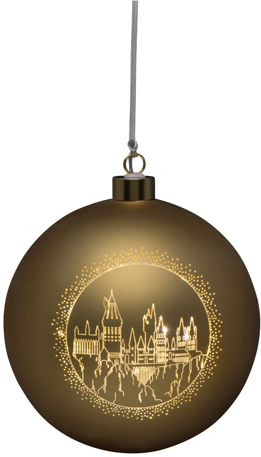 Disney Harry Potter Verlichte Kerstbal Glas 15cm