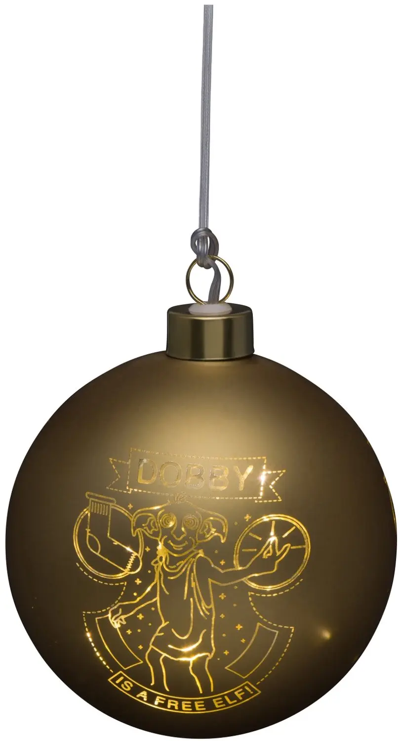 Verlichte kerstbal glas Harry Potter klein 10 cm Disney