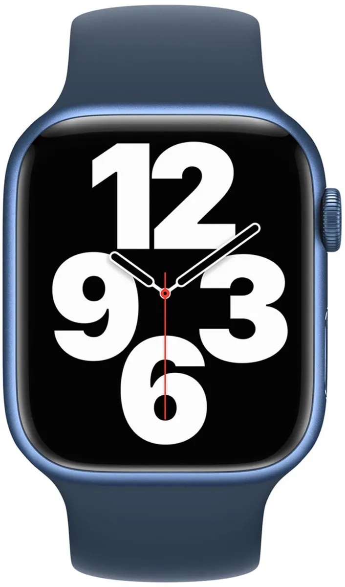 Apple Siliconen Solobandje Abyss Blue 7 - 38-42mm