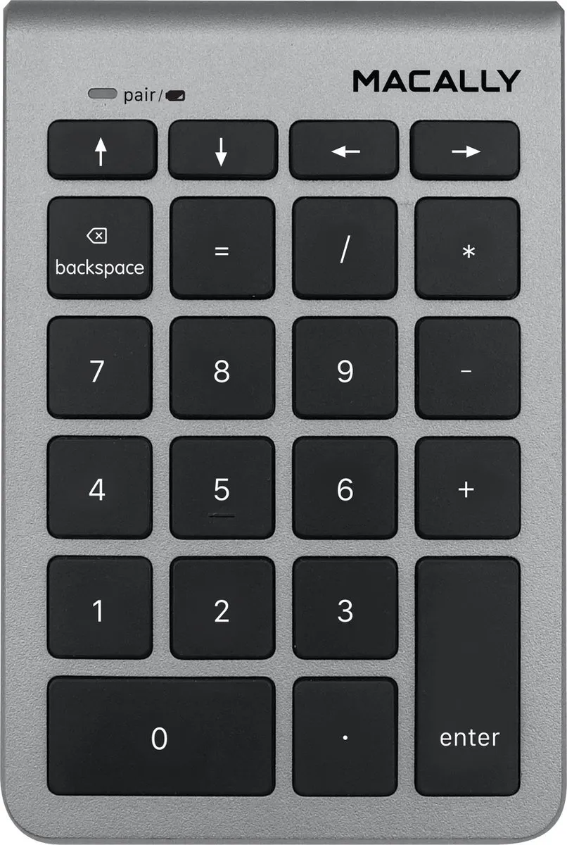 Macally BTNUMKEY22 Bluetooth Numeriek Toetsenbord - Spacegray