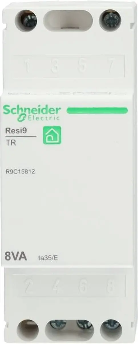 Schneider Electric Resi9 R9C15812 Beltransformator - Wit - afbeelding 3 van 5