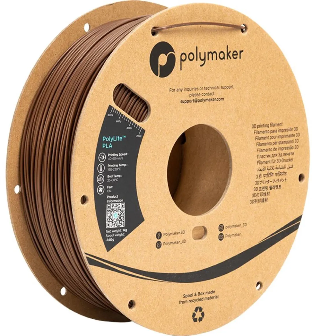Polymaker PolyLite PLA Filament 1.75mm 1000g