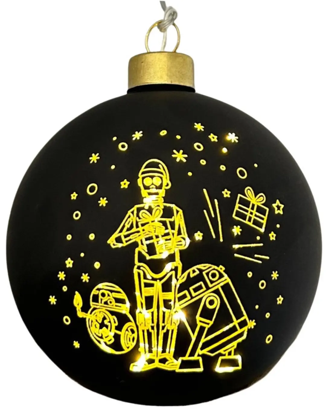 Verlichte kerstbal glas Star Wars klein 10 cm II Disney