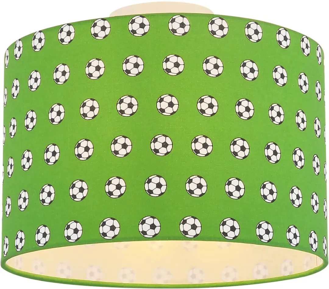 Plafondlamp kinderkamerlamp plafondlamp lampenkap speelkamer, metaal wit groen g