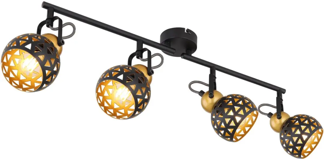 Plafondspot Spotlight strip woonkamerlamp Plafondlamp met gestanste gaten, metaa