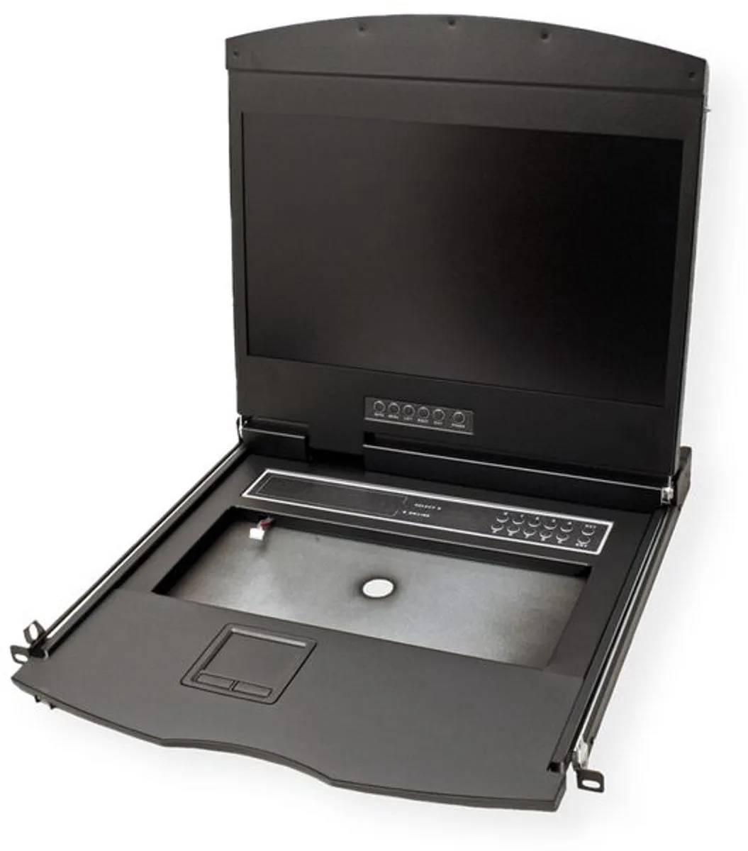 Value 19" KVM-Console 26.99.0132 - 48cm TFT - Zwitserse Layout - Zwart - afbeelding 4 van 6