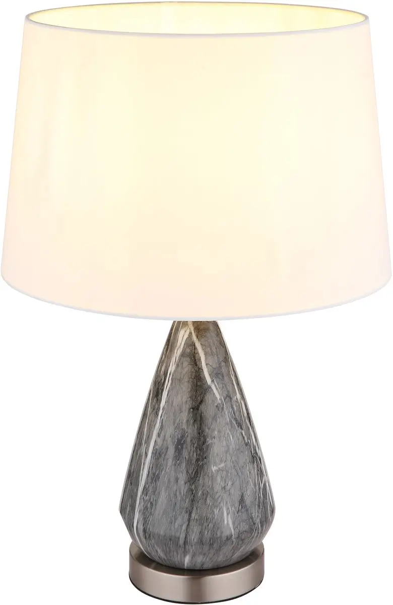 Tafellamp KISA Nickel E27 Metaal ø35.0cm H:54.0cm