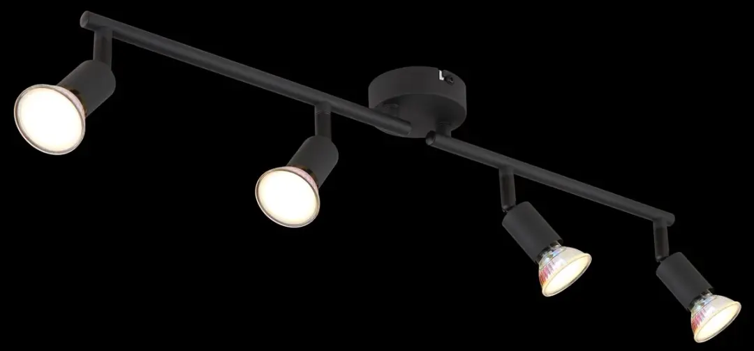 Globo Matrix Plafondlamp 57991-4S - 4-voudig - Zwart - afbeelding 2 van 6