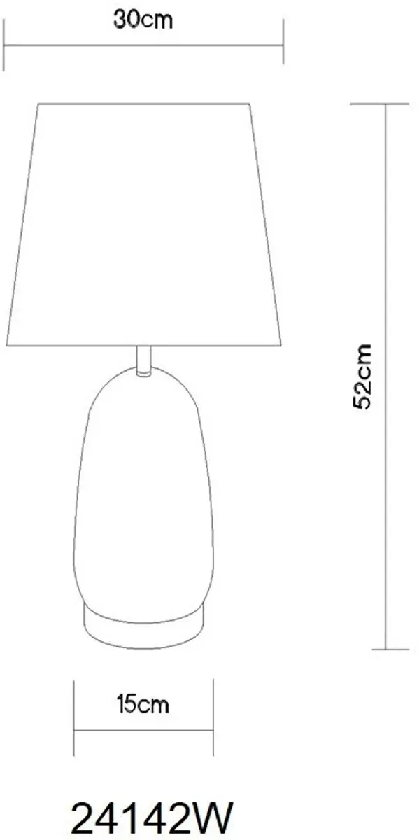 Globo CLASSY Tafellamp 24142W - E27 40W - Chroom - afbeelding 4 van 6