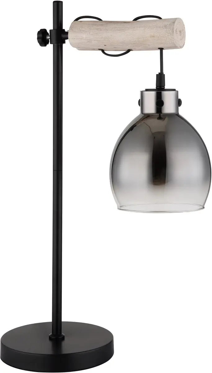 Globo Ryan 15628T Tafellamp E27 - 40W - Matt zwart - afbeelding 3 van 6