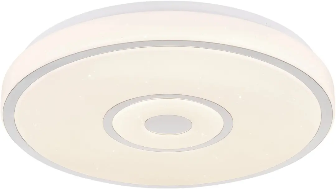 LED plafondlamp wit Plafondlamp sterrenhemel effect Woonkamerlamp rond, metaal,