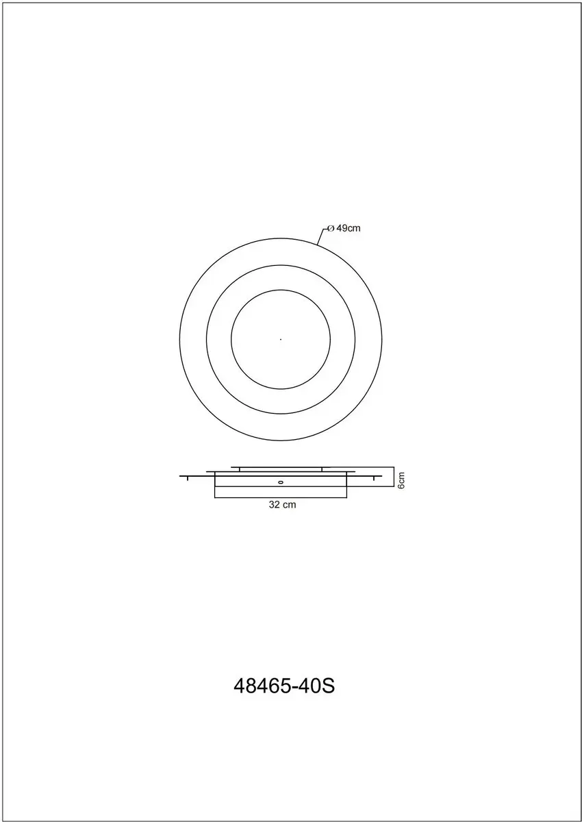 Globo Heda Plafondlamp 40W - 48465-40S - afbeelding 6 van 6