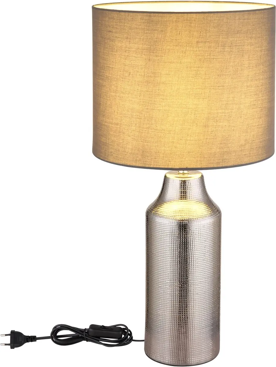 Globo Elden Tafellamp 21736S - E27 - Zilver - afbeelding 4 van 6