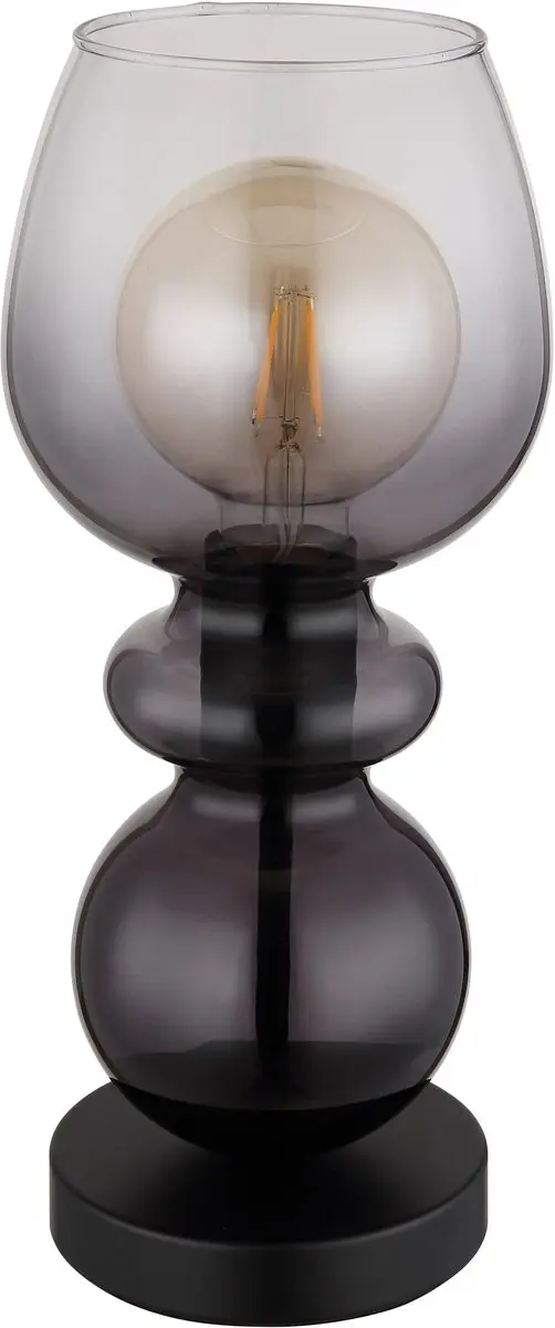 Globo Clarity Tafellamp 15174T - E27 25W - Zwart - afbeelding 3 van 6
