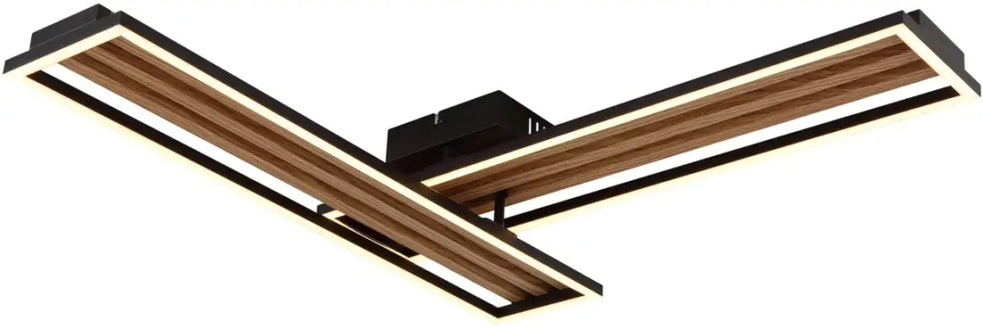 Globo Dakari I 67358D Plafondlamp - Zwart - afbeelding 3 van 6