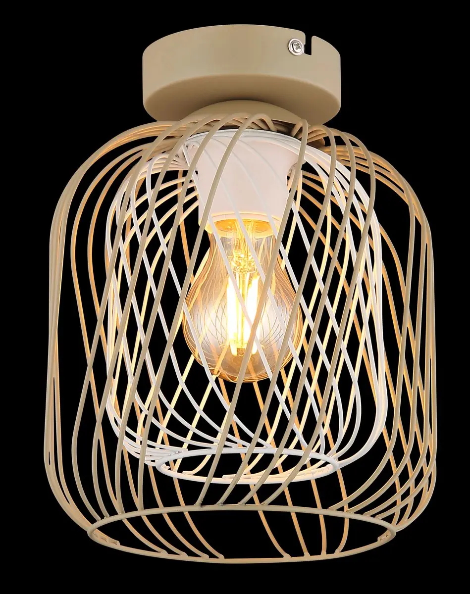 Globo Dichti 15965D Plafondlamp - E27 - Zand Bruin - afbeelding 6 van 6