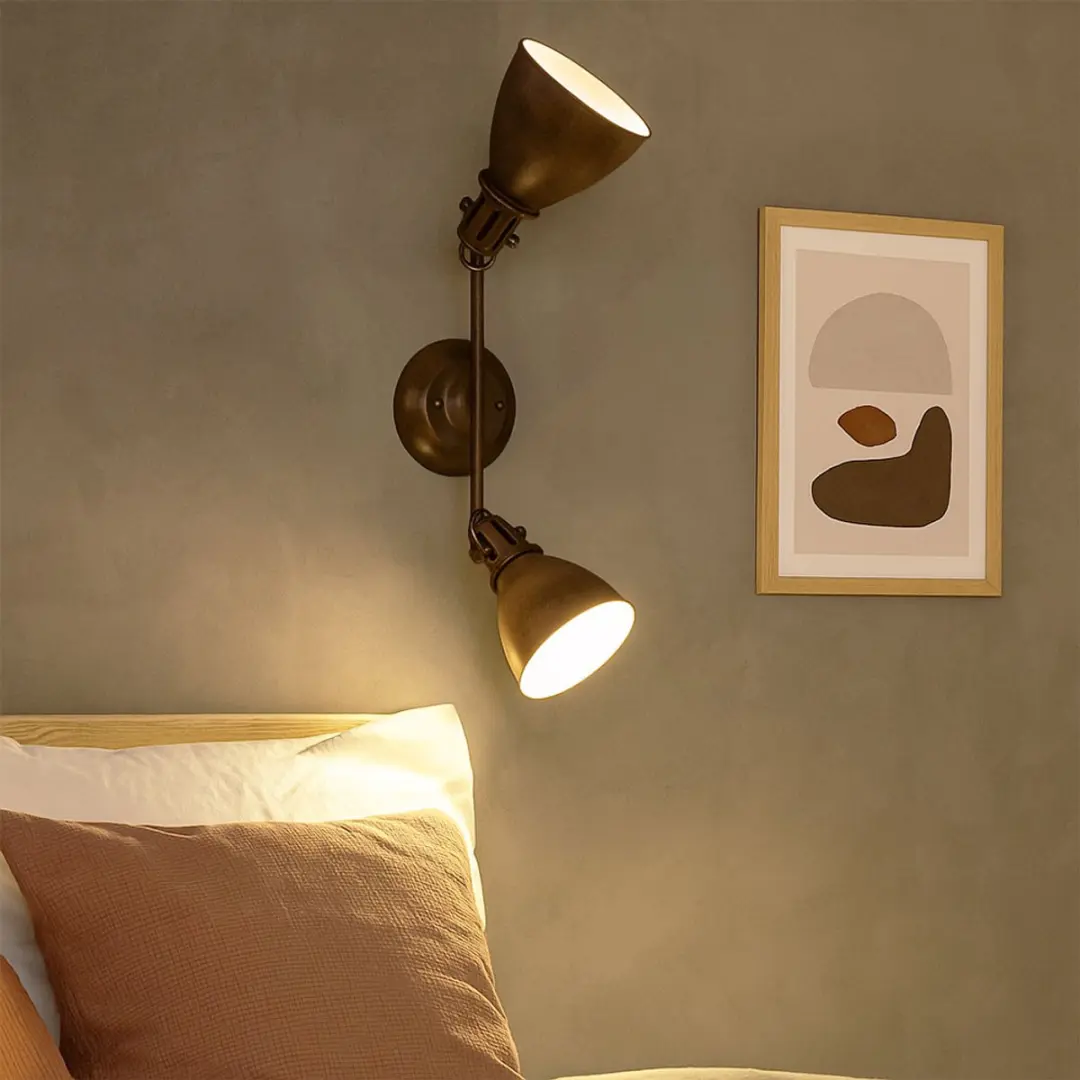 Globo Giorgio Plafondspot 2-lamps - Roestbruin - afbeelding 6 van 6