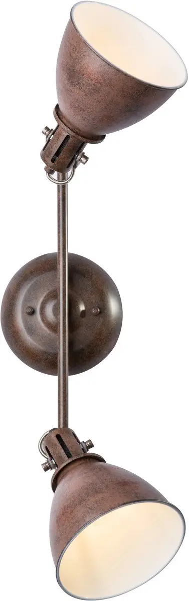 Globo Giorgio Plafondspot 2-lamps - Roestbruin - afbeelding 2 van 6