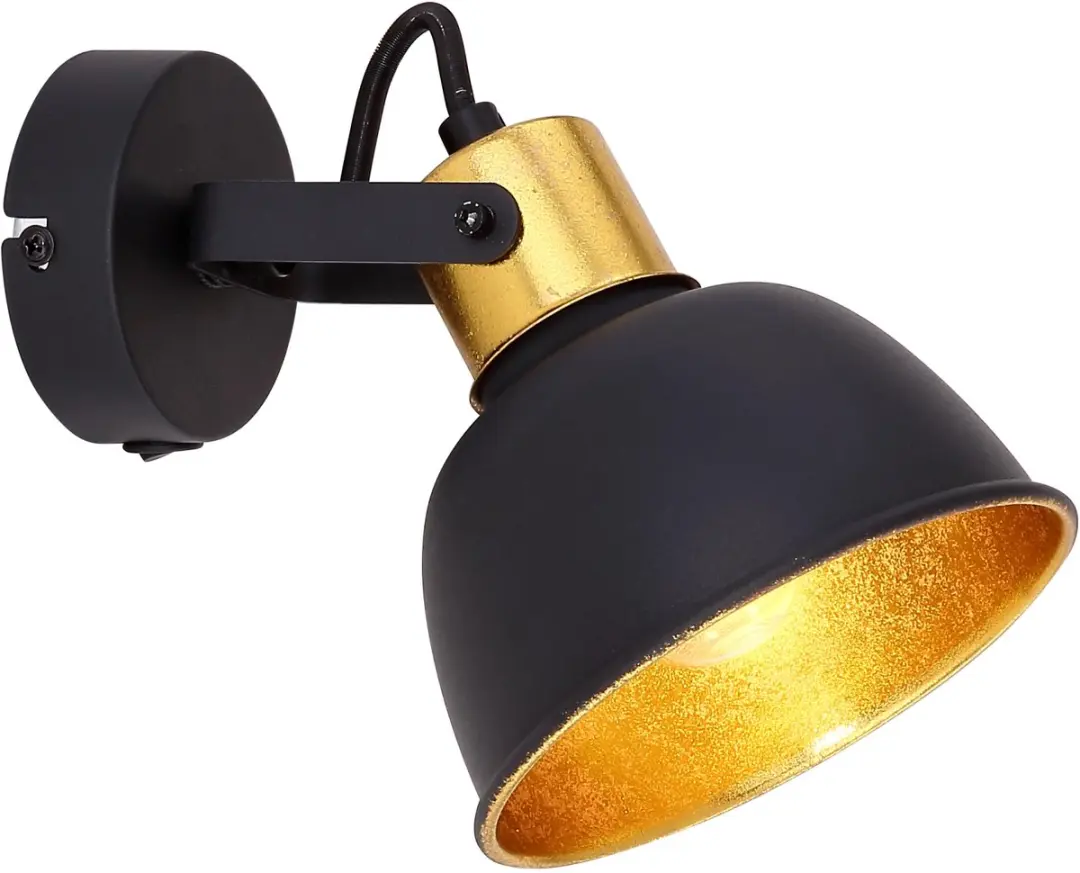 Wandlamp zwenkbare wandlamp woonkamer zwart spot muur modern, met schakelaar, go