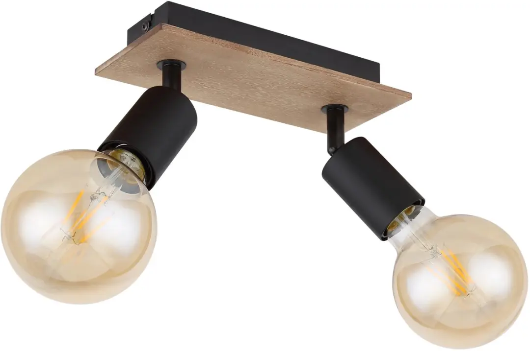 Globo Martha Plafondspot 54008-2H 2-lamps - 40W - Zwart - afbeelding 3 van 6