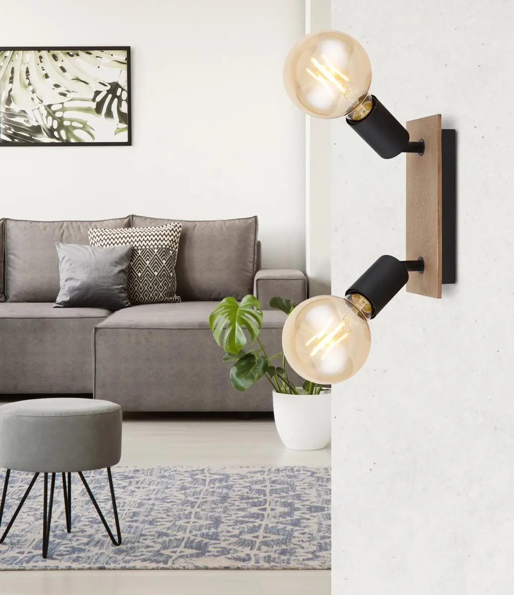 Globo Martha Plafondspot 54008-2H 2-lamps - 40W - Zwart - afbeelding 4 van 6