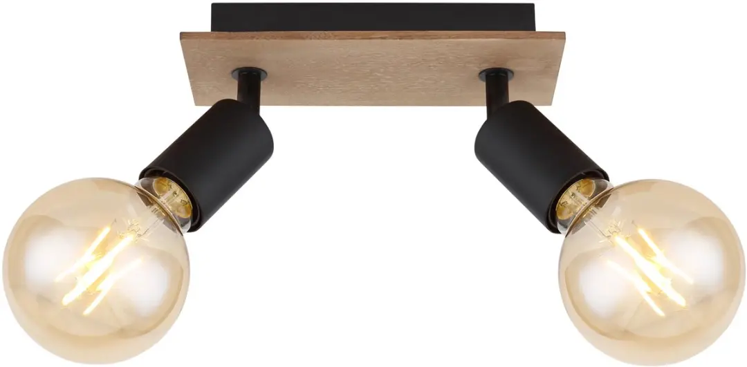Globo Martha Plafondspot 54008-2H 2-lamps - 40W - Zwart - afbeelding 2 van 6