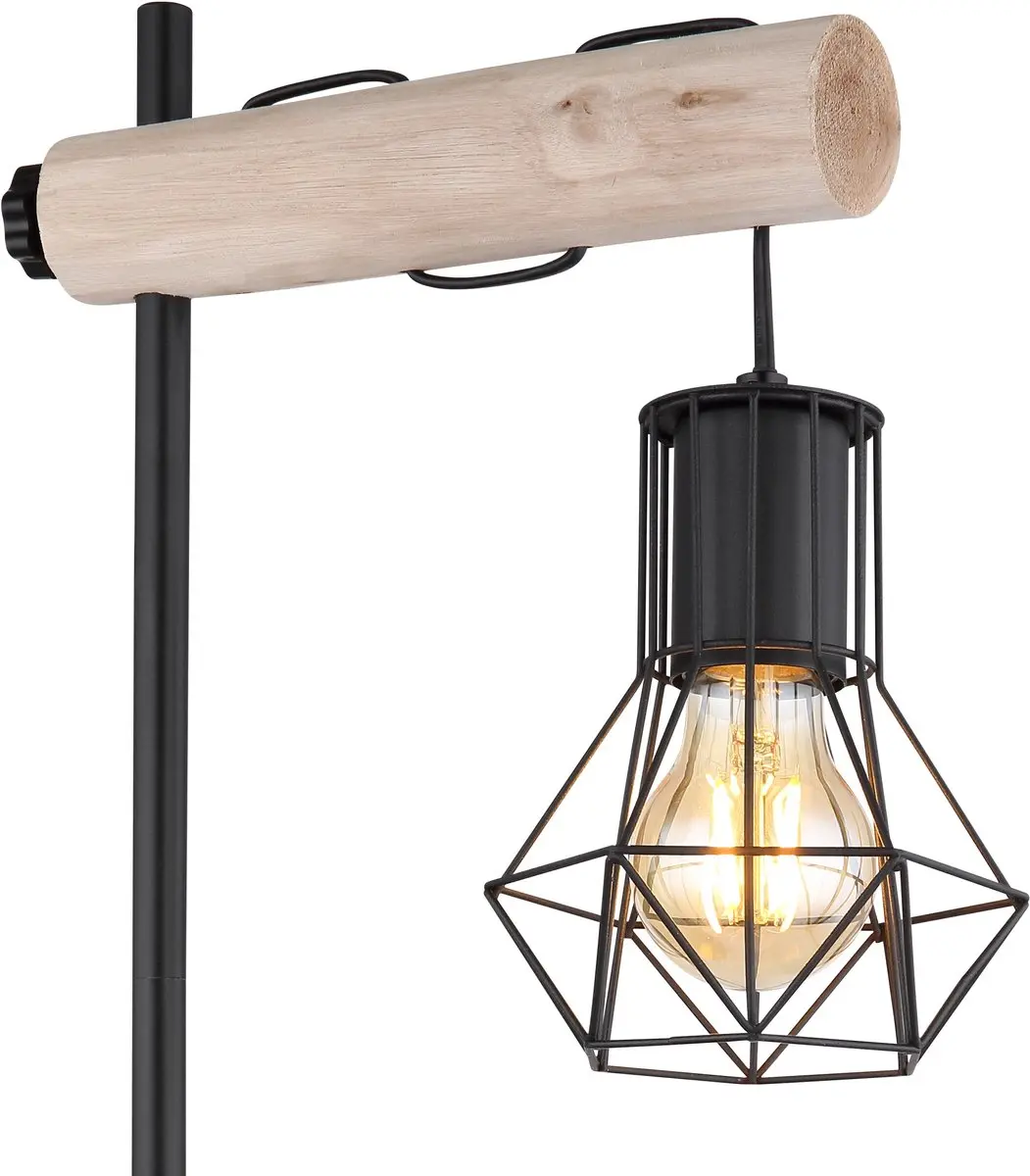 Globo 54017T Tafellamp - E27 - Zwart - afbeelding 3 van 6